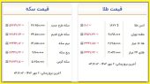 قیمت طلا و سکه امروز ۶ مهر ۱۴۰۲